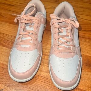 Pink and white AND1 casual sneakers from target